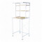 Mueble Hierro y Madera Racks Sobre Lavarropa, Ancho 70cm Blanco