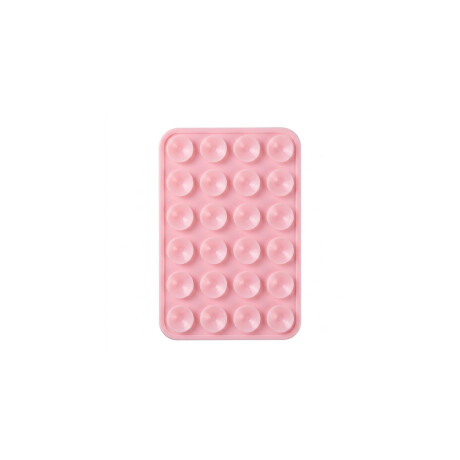 Soporte de silicona con ventosa doble para celular Rosa
