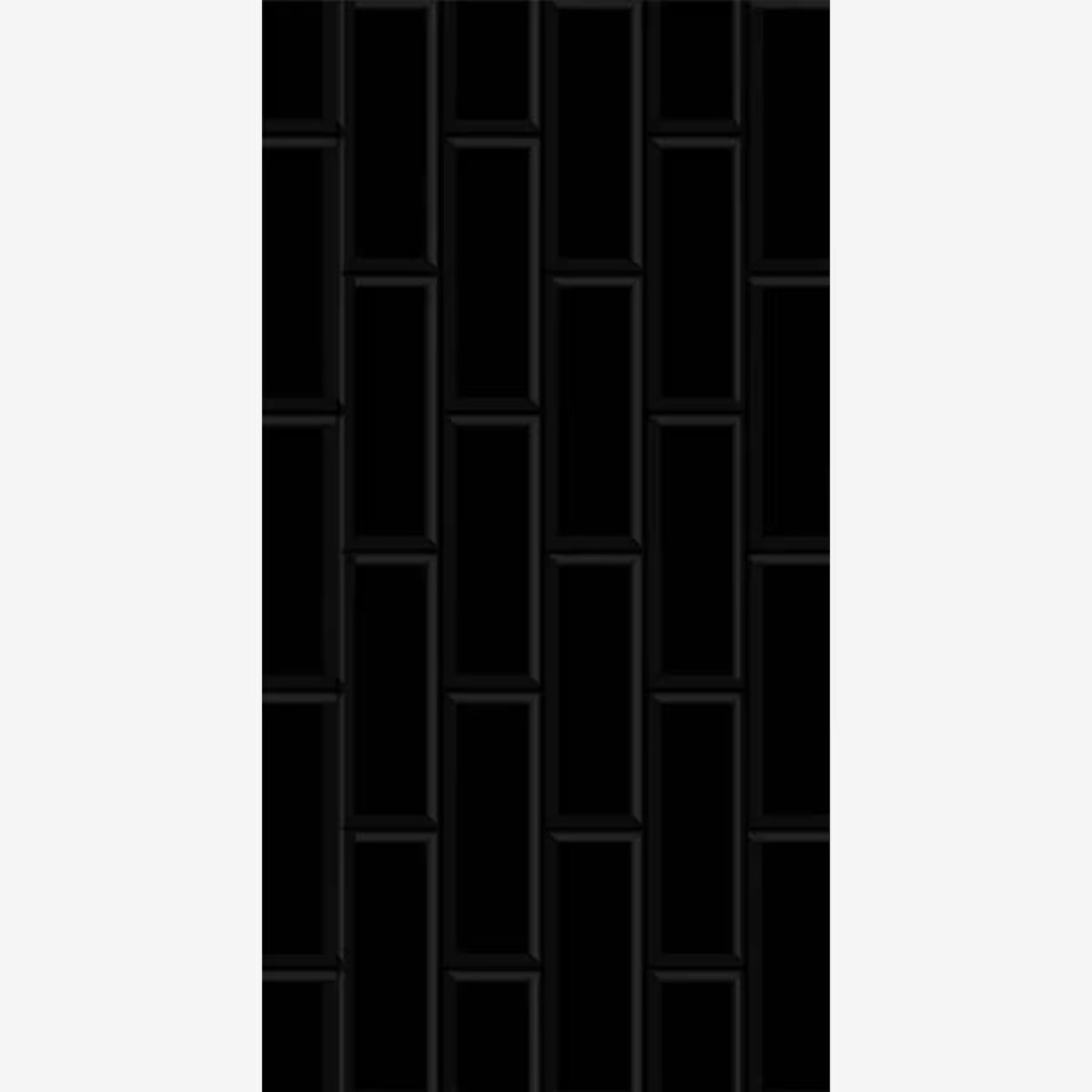 Cerámica Ladrillo Negro 32x62 Cm 