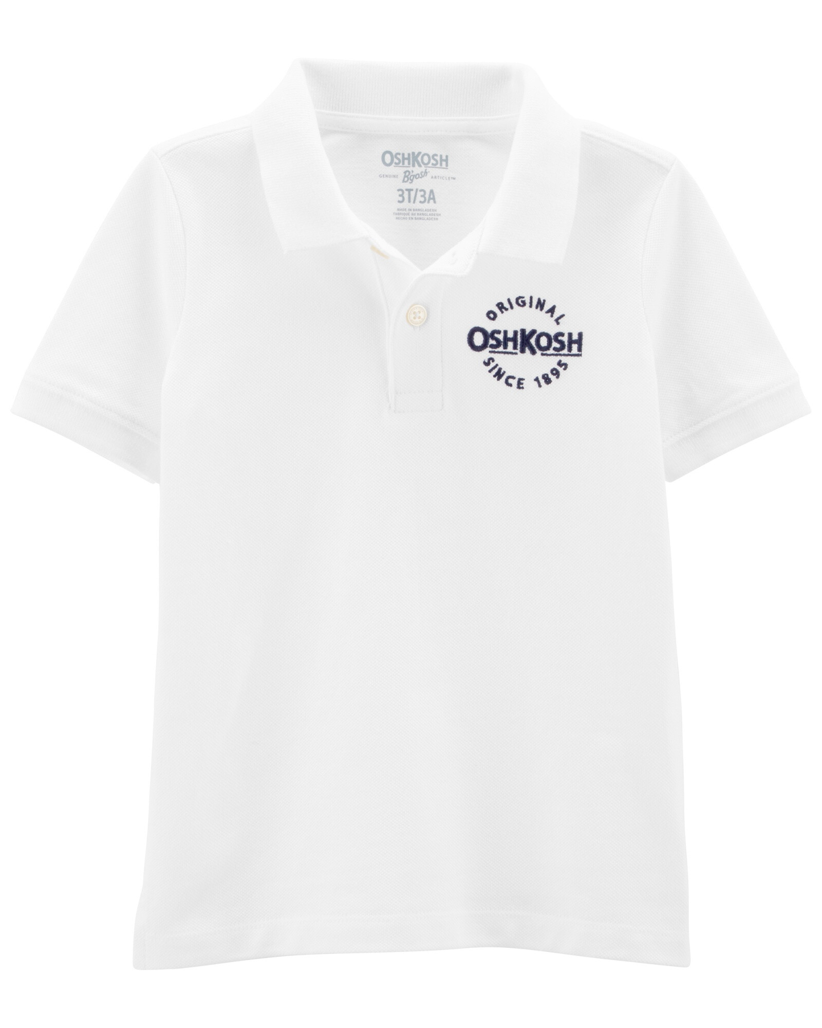 Remera polo de algodón con logo. Talles 2-5T Remera polo de algodón con logo. Talles 2-5T