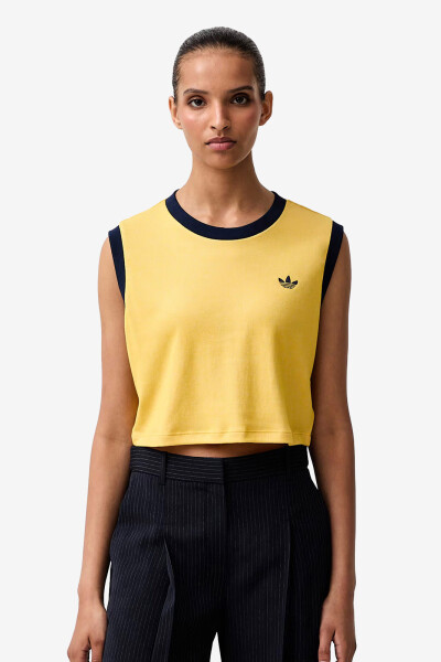 CAMISETA SIN MANGAS HEATHER Amarillo