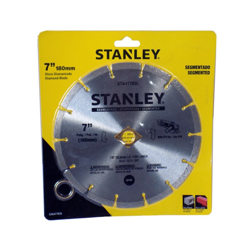 Disco Diamantado Segmentado Stanley 7" Disco Diamantado Segmentado Stanley 7"