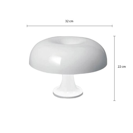 LUMINARIA DE MESA NAVONE Lámpara de Mesa Navone Blanca