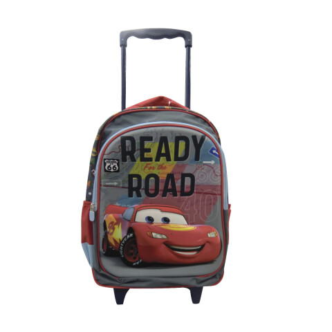 Mochila infantil 3D Cars con Carro Tafeta Grande 40 x 30 cm U