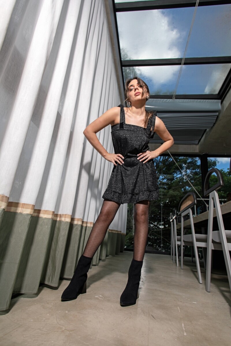 Vestido Delfi. Negro