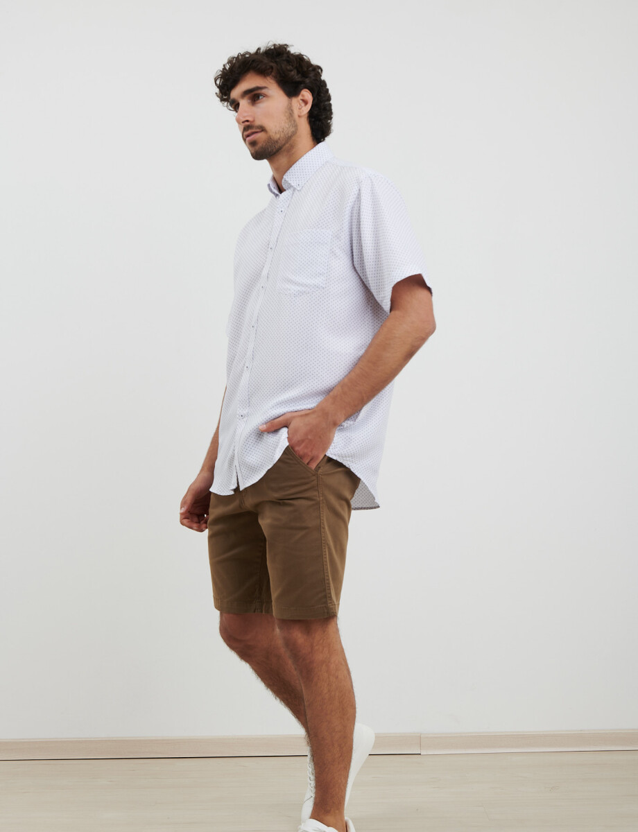 012542 CAMISA HARRINGTON LABEL Blanco/azul Osc