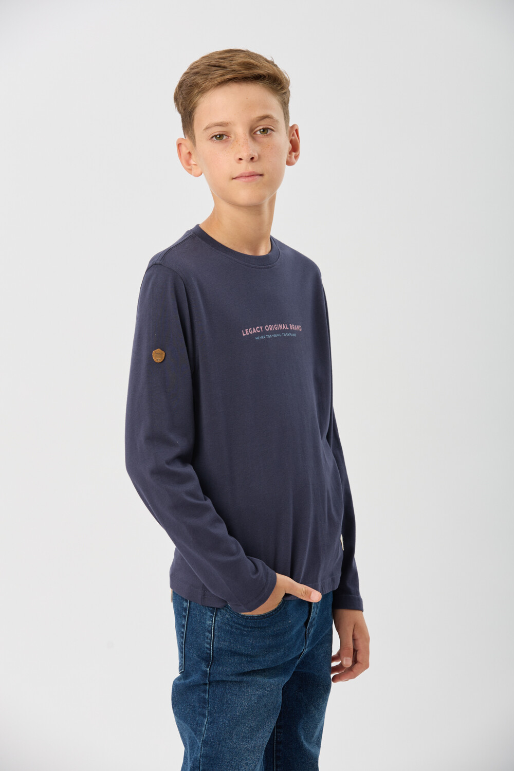 REMEREA ESTAMPADA EN ALGODÓN Azul