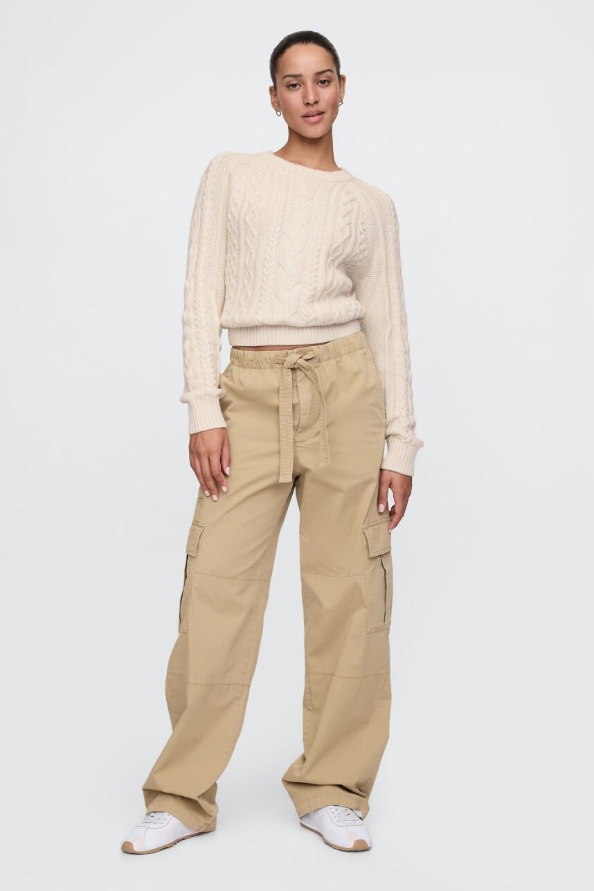 Buzo Algodón Ochos Mujer Cream