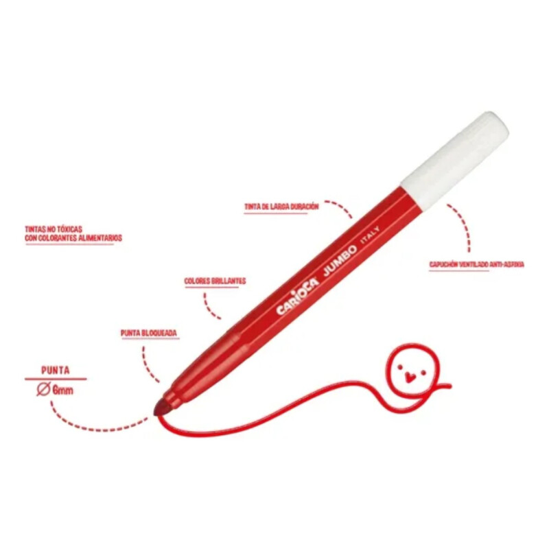 Marcadores Carioca Jumbo x24 Marcadores Carioca Jumbo x24