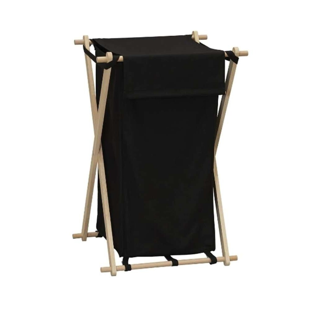 Cesto Para Ropa Articulable 50X43X76Cm - Bamboo/Tela 