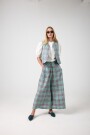 PANTALON SABI LINO METALIZADO Turquesa