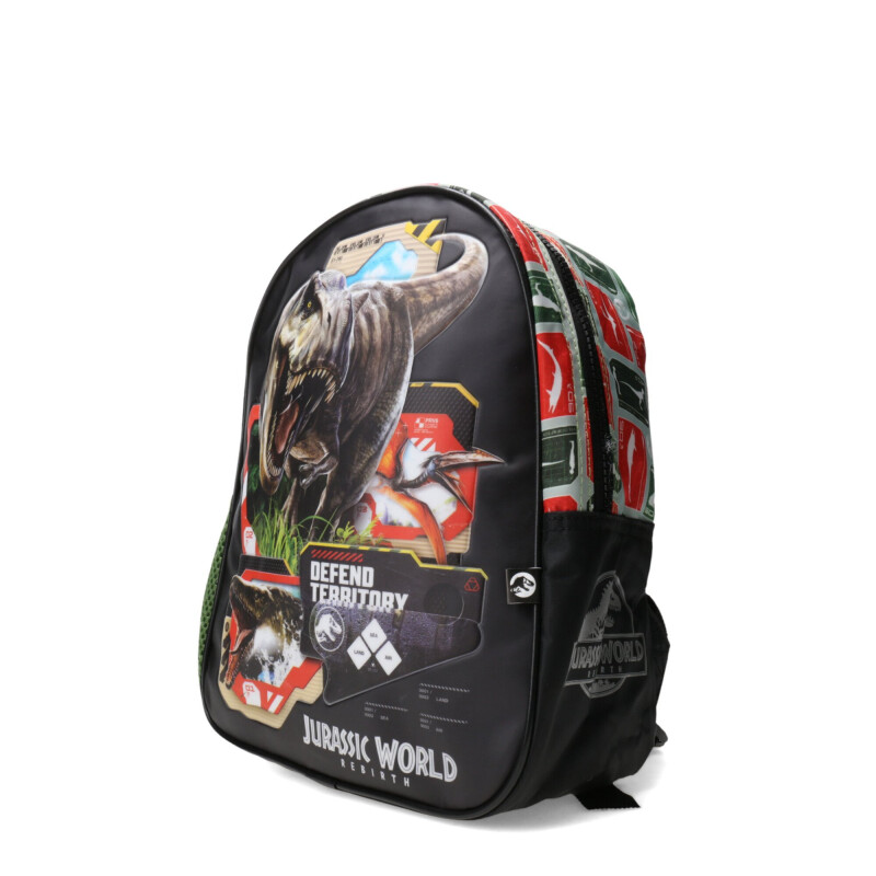 Mochila Jurassic World Defend Territory Small Negro - Verde
