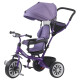 Triciclo 3 en 1 con techo Bebesit giratorio 360Â° Violeta