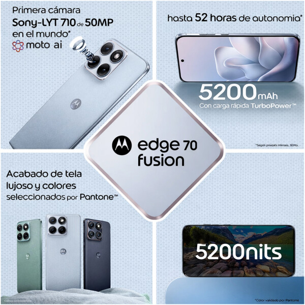 Motorola Edge 70 Fusion 8gb 256gb 5gb CEL MOTOROLA EDGE 70 FUSION 8/256GB AZUL