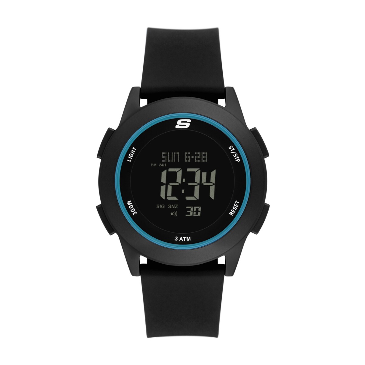 Reloj Skechers Clasico Silicona Negro 