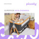 Cuna Colecho Con Mosquitero Plegable Para Bebe Con Ruedas Gris