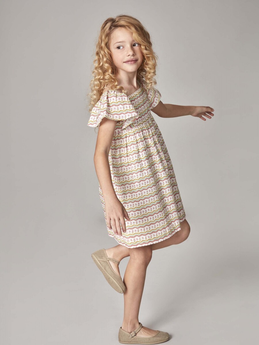 Vestito Print Ikat Piedra