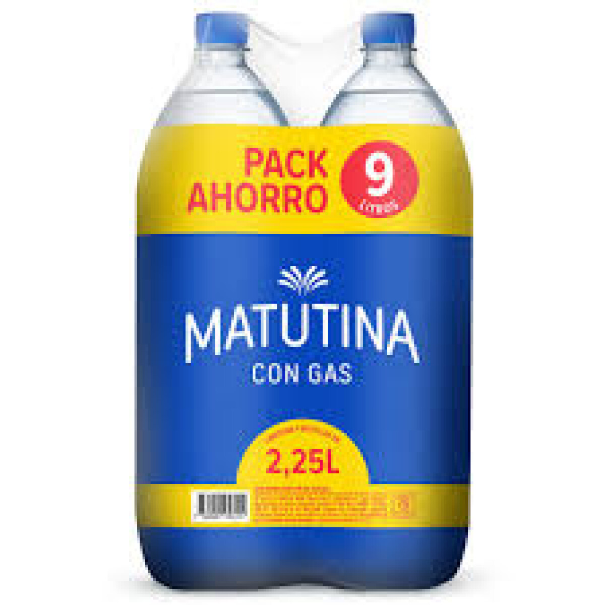 Agua matutina pack 9 litros CON GAS 