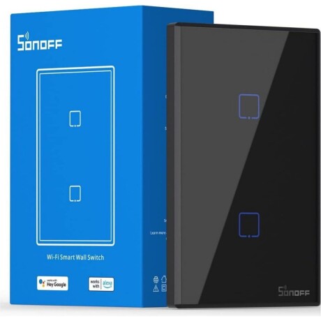 Interruptor de Pared Sonoff 2 Bot Wifi + 433 Mhz 001