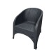 Sillón simil ratán GRIS