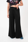 PANTALÓN DE TEJIDO ARRUGADO Negro