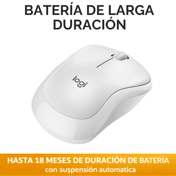 Mouse Llogitech M240 Silent Inalámbrico Bluetooth BLANCO