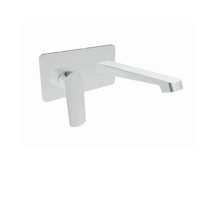 Grifería de Lavatorio de Pared Monocomando Cromada Linea Alba Grifería de Lavatorio de Pared Monocomando Cromada Linea Alba