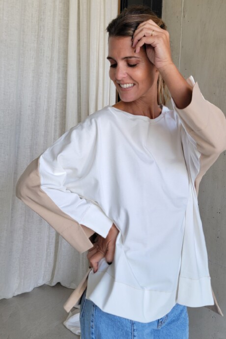 Remerón Chipre Combinada crudo y beige