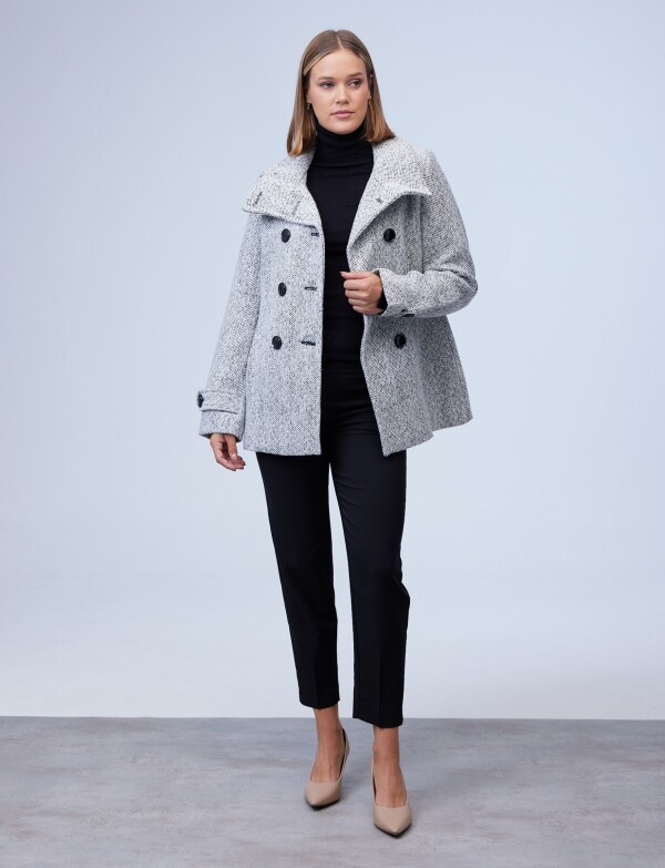 Tapado Lana BLANCO/NEGRO