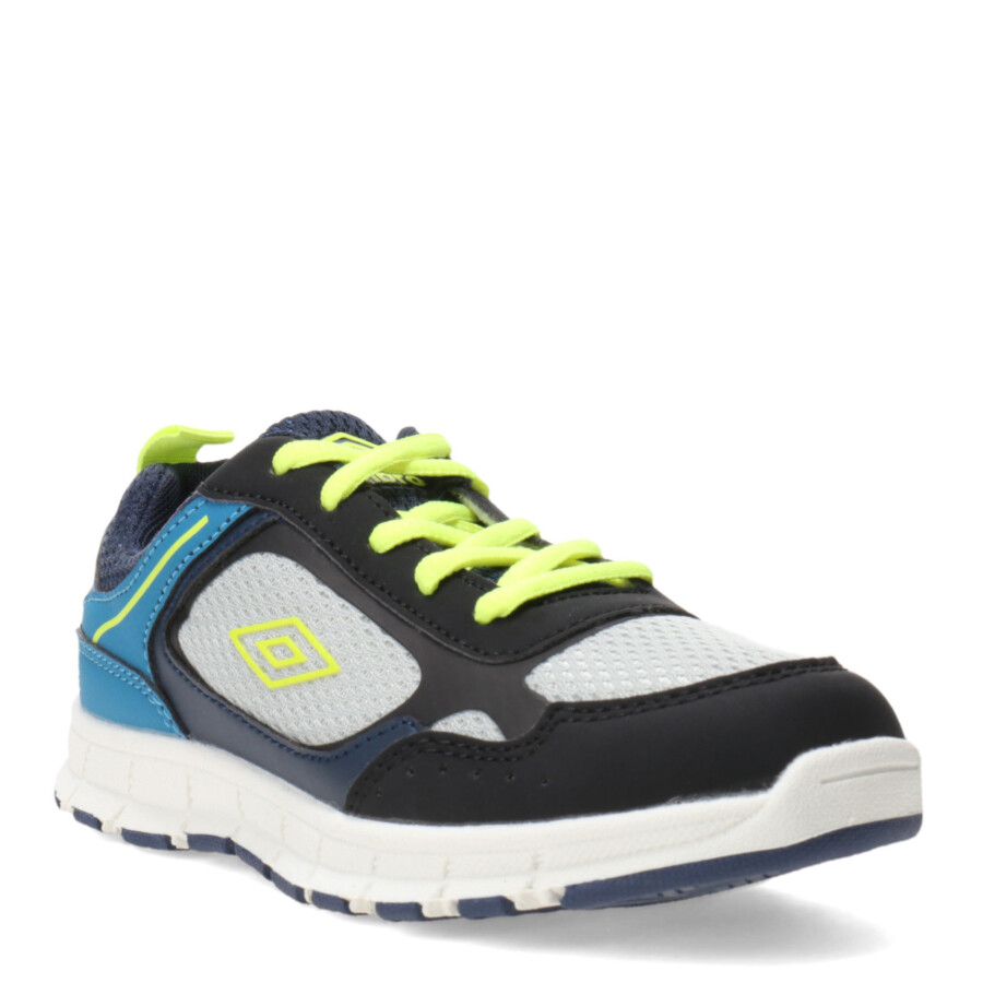 Championes de Niño Umbro Gris - Negro - Amarillo Lima