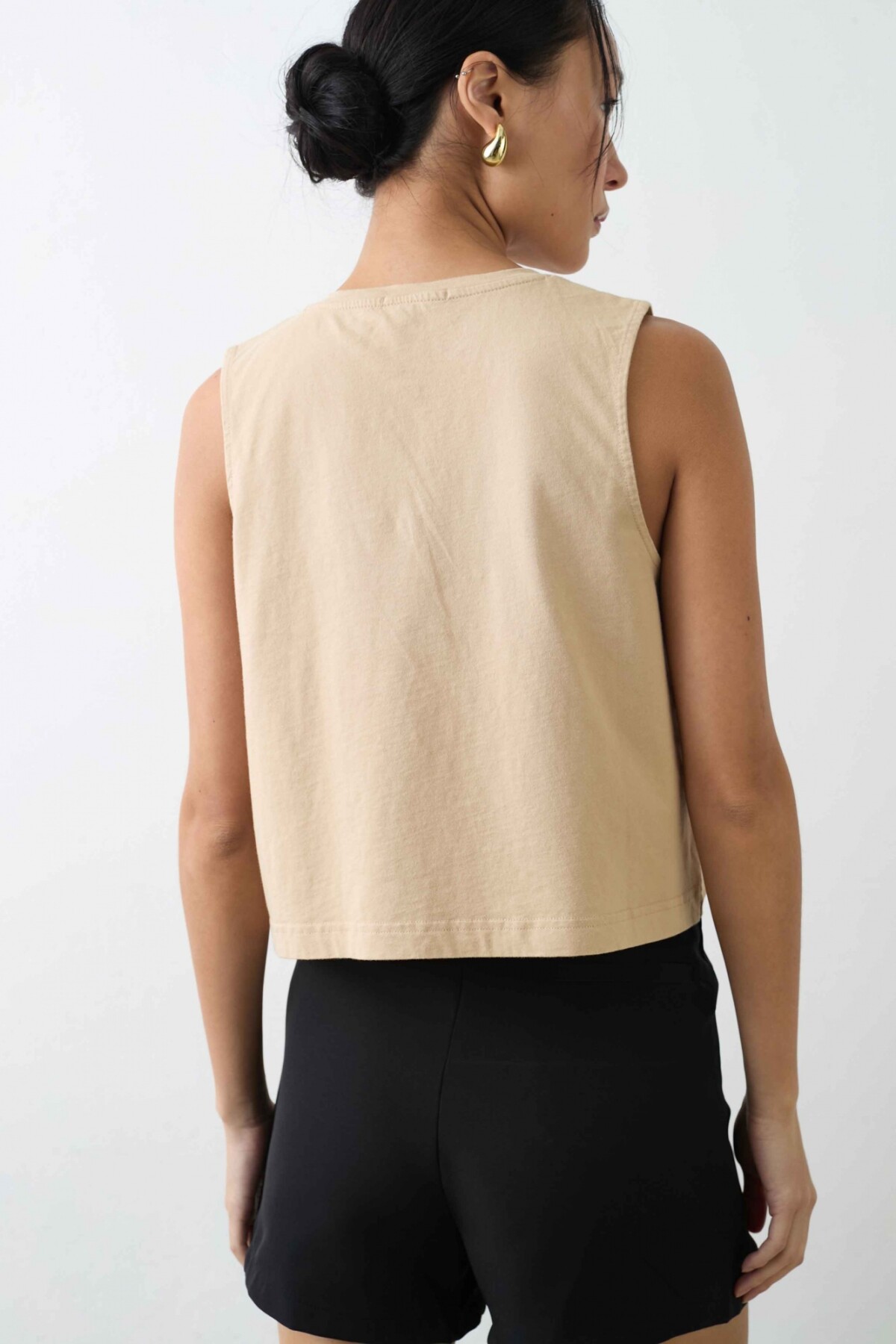 Top Dulce Beige Gastado