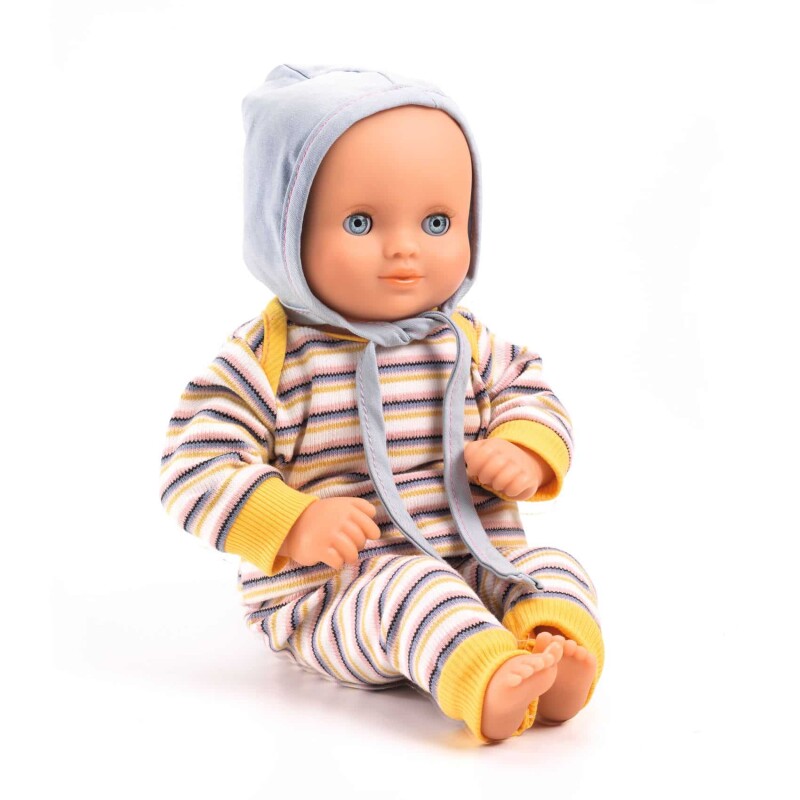 Bebe de juguete con ropa Celeste