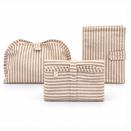 Set Escencial Paseo Stripes Camel