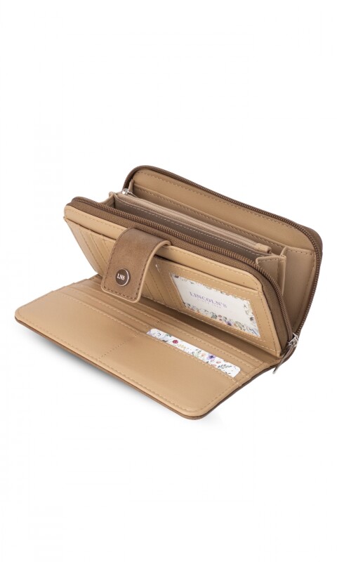 BILLETERA BEGONIA TOSTADO