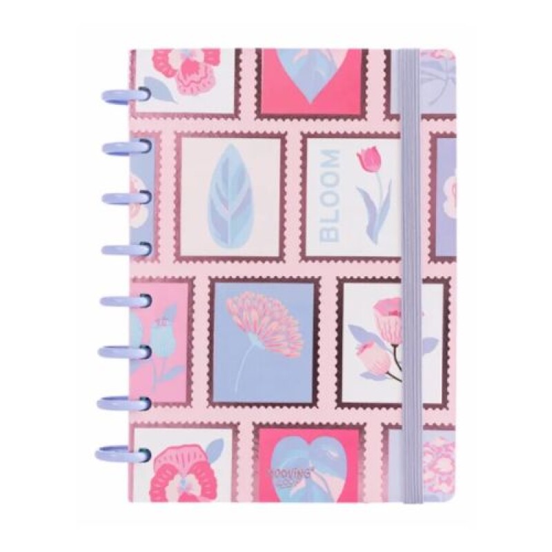 Cuaderno Con Discos Mooving Tapa Dura A5 Bloom