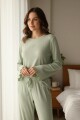 Pijama M/Larga Love Verde Pijama M/Larga Love Verde