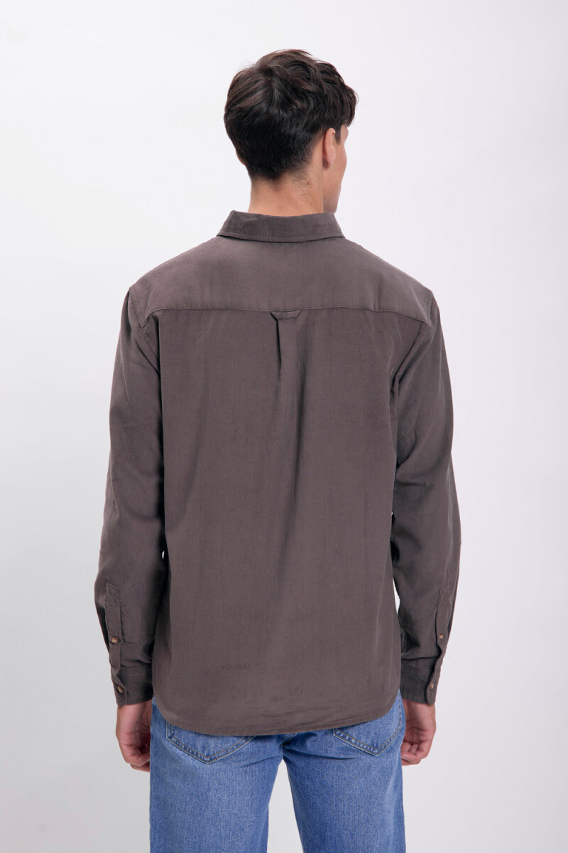 Camisa micropana Marrón