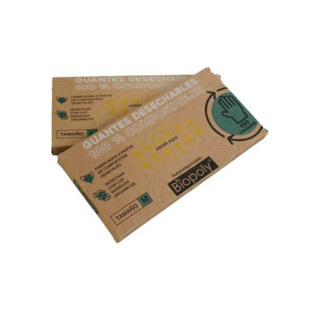 X100 Guantes desechables ecológicos compostables- transp. 5100