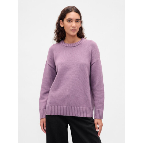 COTTON OS BF CREW PO AMETHYST