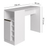 DESAYUNADOR MOBILI BR 0535- 1 Puerta + Estantes BLANCO N/A