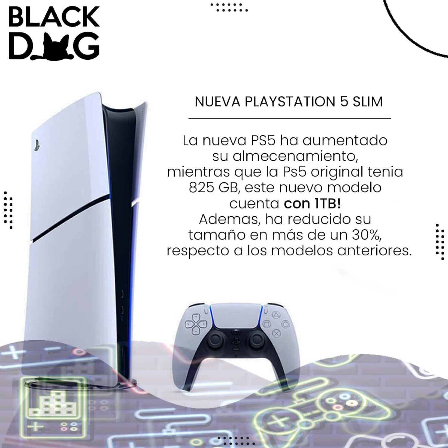 PLAYSTATION Playstation 5 Slim Digital Edition - 1TB Almacenamiento