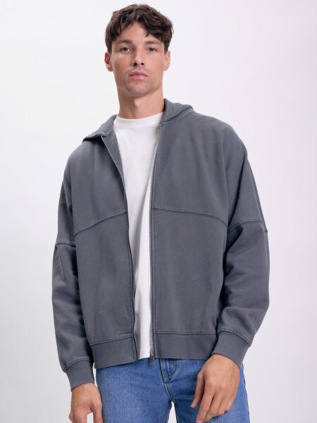 Campera deportiva Gris Oscuro