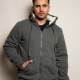 Campera Felpa y Corderito Grey