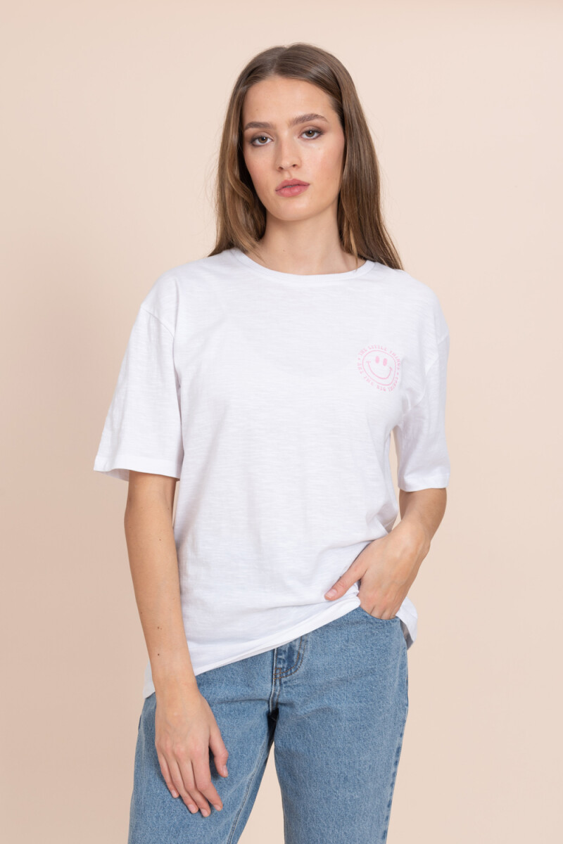 Remera estampada Blanca