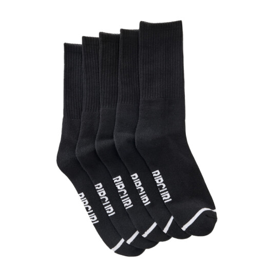 Medias Rip Curl Classic Surf Crew Sock 5-Pk - Negro Medias Rip Curl Classic Surf Crew Sock 5-Pk - Negro
