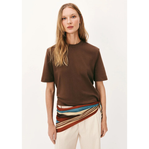 BLUSA MM FEM MARROM ESCURO