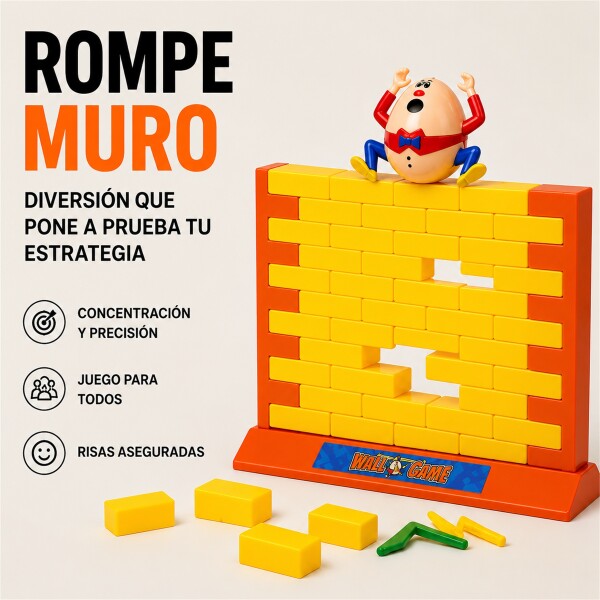 Juego de Habilidad Rompe Muro con 44 Bloques Amarillo 1