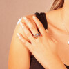 Anillo Leti de MOON en plata 925 con brillante y piedras semipreciosas Anillo Leti de MOON en plata 925 con brillante y piedras semipreciosas