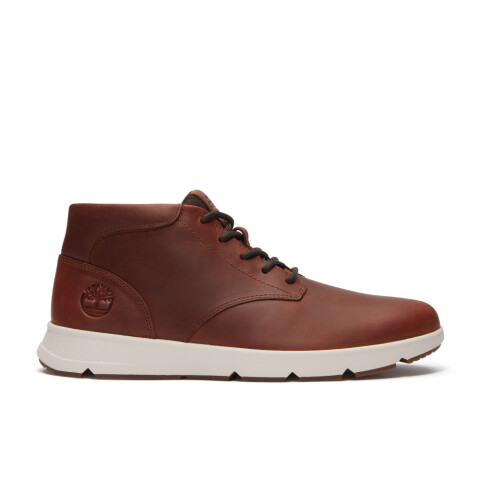 Zapatillas Mid Lace Up Hombre Rust Full Grain