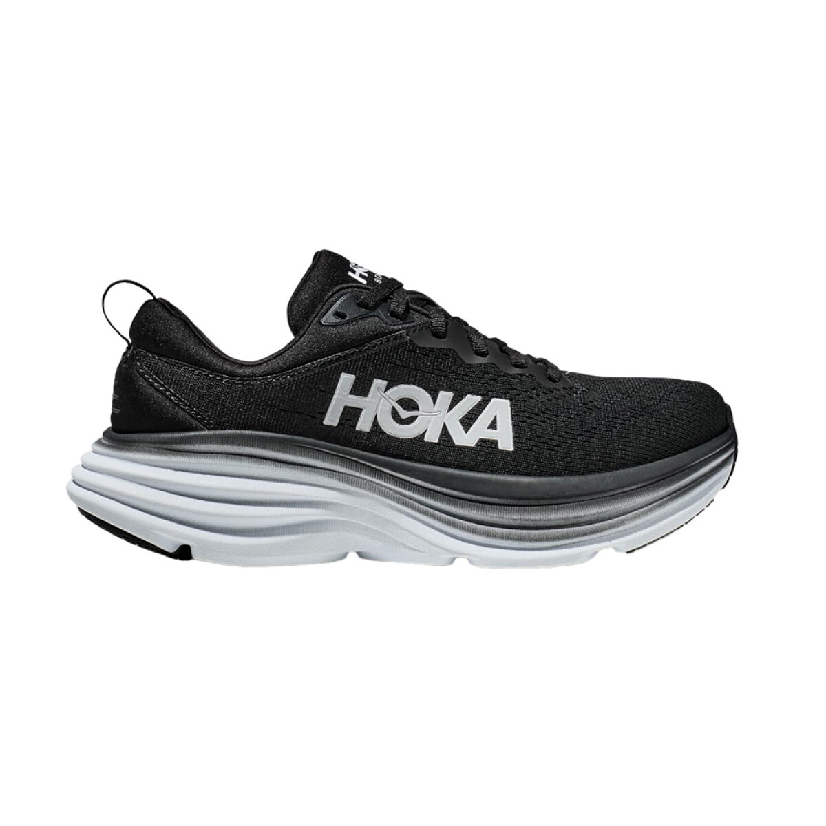 HOKA M BONDI 8 - Black/Grey/White 
